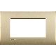 LIVING LIGHT PLACCA 4P ORO SATINATO AIR LNC4804OF - BTICINO LNC4804OF product photo Photo 02 2XS