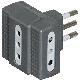 KIT - ADATTATORE TRIS 3 PRESE 10A SP 10A - BTICINO S3603G - BTICINO S3603G product photo Photo 01 2XS