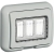 COPERCHIO IP55 3 POSTI GRIGIO IDROBOX MATIX - BTICINO 25603 product photo Photo 01 2XS