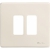 PLACCA 2 POSTI X SCATOLA TONDA RESINA AVORIO MAGIC - BTICINO 500/2/R product photo Photo 01 2XS