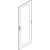 PORTA IN VETRO PER ARMADI DA PAVIMENTO HDX 850X1,8M - BTICINO 91865/80VR product photo Photo 01 2XS
