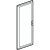 PORTA IN VETRO PER ARMADI DA PAVIMENTO LDX400, LDX800 600X1,8M - BTICINO 93690V product photo Photo 01 2XS