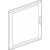 PORTA IN VETRO PER QUADRI DA PARETE E DA INCASSO SDX 515X550MM - BTICINO 94530VE product photo Photo 01 2XS