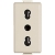PRESA BIPASSO STANDARD ITALIA 2P+T 10/16A CON ALVEOLI SCHERMATI INTERASSE 19 E 26 MM AVORIO - BTICINO A5180 product photo Photo 01 2XS