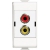Matix - presa audio RCAx2 (a saldare) - BTICINO AM4269R product photo Photo 01 2XS