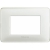 matix - placca 3 posti colors ghiaccio - BTICINO AM4803CBN product photo Photo 01 2XS