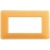 matix - placca 4 posti colors ambra - BTICINO AM4804CAB product photo Photo 01 2XS