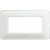 matix - placca 4 posti colors ghiaccio - BTICINO AM4804CBN product photo Photo 01 2XS