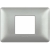 matix - placca 2 posti centrati silver - BTICINO AM4819MSL product photo Photo 01 2XS