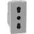 PRESA BIPASSO 2P+T 16 A 250 VA.C.- PER SPINE 2P E 2P+T 10 A E 16 A STANDARD ITALIA - 1 MODULO - GRIGIO SERIE MATIXGO - BTICINO JG4180 product photo Photo 01 2XS