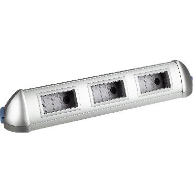 KIT POSTAZIONE DI LAVORO 12 MODULI ALLUMINIO INTERLINK - BTICINO 123007AL product photo Photo 02 3XL