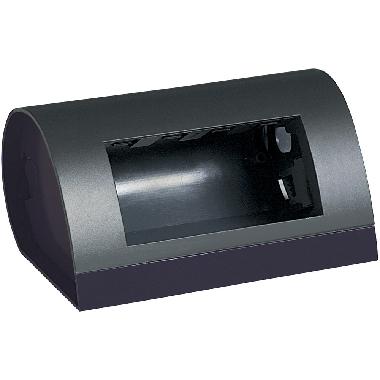 SCATOLA PORTAFRUTTI SCRIVANIA 4 POSTI INTERLINK NERA PER LIVING LIGHT - BTICINO 150432 product photo Photo 02 3XL