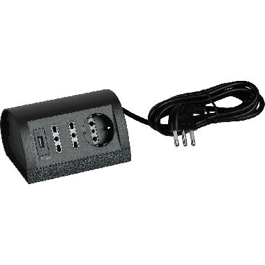 INTERLINK-MULTIPRES 2 PR 10/16+1 P30+USB GR - BTICINO 150463 - BTICINO 150463 product photo Photo 01 3XL