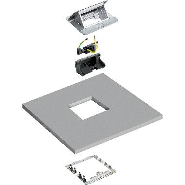 KIT INSTALLAZIONE POP UP 4 MODULI SCRIVANIA/PAVIMENTO FLOTTANTE - BTICINO 150640NK product photo Photo 02 3XL