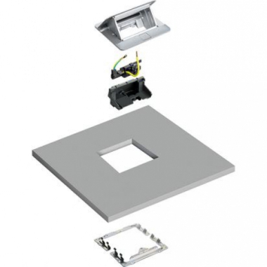 KIT INSTALLAZIONE POP UP 4 MODULI SCRIVANIA/PAVIMENTO FLOTTANTE - BTICINO 150640NK product photo Photo 01 3XL