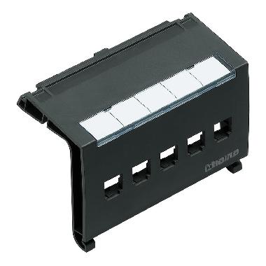 SUPPORTO TORRETTE RJ45 110 KEYSTONE 5 MOD - BTICINO 150715 product photo Photo 02 3XL