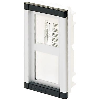 PLACCA PORTAMODULI TERSYSTEM INCASSO 2 MODULI ALLUMININIO - BTICINO 2252 product photo Photo 02 3XL