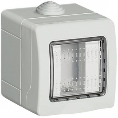 CUSTODIA IP55 COMPOSTA DA BASE E COPERCHIO PER 1 MODULO LUNA LIVINGLIGHT - BTICINO 24501 product photo Photo 01 3XL