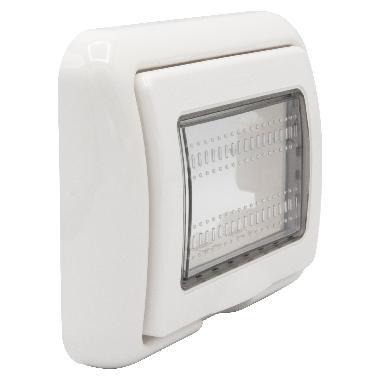 COPERCHIO IDROBOX BIANCO IP55 PER 503E 3 MODULI LIVING LIGHT LUNA - BTICINO 24603N product photo Photo 03 3XL