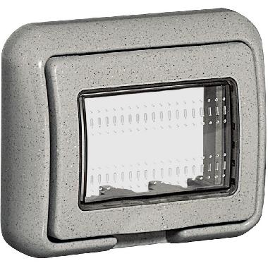 COPERCHIO IDROBOX BIANCO IP55 PER 503E 3 MODULI LIVING LIGHT LUNA - BTICINO 24603N product photo Photo 07 3XL