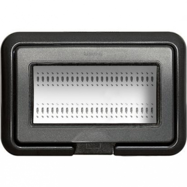 COPERCHIO IDROBOX ANTRACITE IP55 504 4 MODULI LIVING LIGHT LUNA COLORE ANTRACITE - BTICINO 24604L product photo Photo 01 3XL