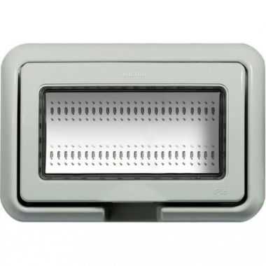 COPERCHIO IP55 4P GRIGIO RAL IDROBOX LUNA LIVINGLIGHT - BTICINO 24604 product photo Photo 01 3XL