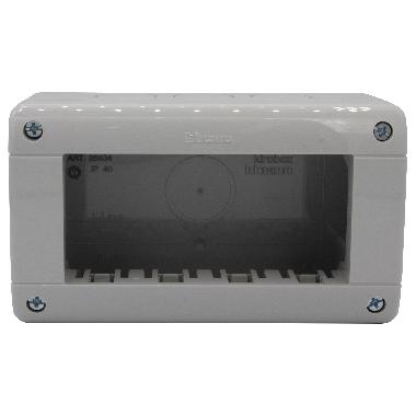 CUSTODIA CONTENITORE 4 POSTI IP40 MATIX  PARETE TOPPA - BTICINO 25404 product photo Photo 02 3XL