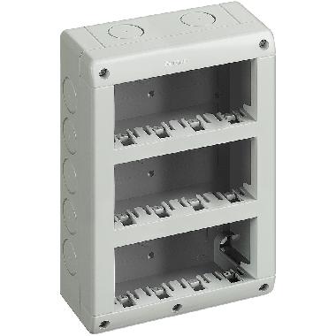 CUSTODIA IP40 12 POSTI VERTICALE BASE + COPERCHIO IDROBOX MATIX - BTICINO 25412V product photo Photo 02 3XL