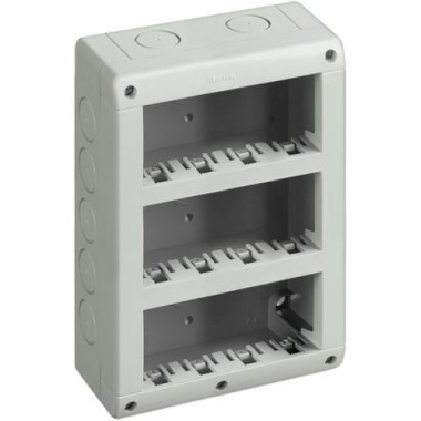 CUSTODIA IP40 12 POSTI VERTICALE BASE + COPERCHIO IDROBOX MATIX - BTICINO 25412V product photo Photo 01 3XL