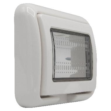 COPERCHIO IDROBOX 3 POSTI PER TICINO MATIX IP55 BIANCO - BTICINO 25603B product photo Photo 03 3XL