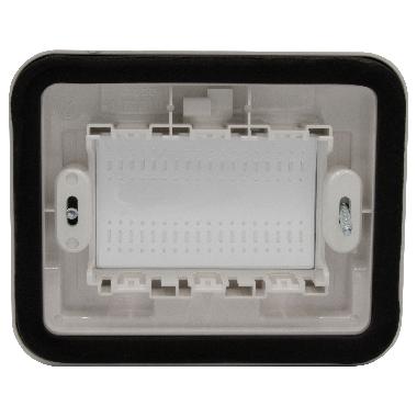 COPERCHIO IDROBOX 3 POSTI PER TICINO MATIX IP55 BIANCO - BTICINO 25603B product photo Photo 05 3XL