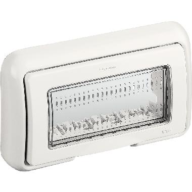COPERCHIO IP55 4 POSTI BIANCO IDROBOX MATIX - BTICINO 25604B product photo Photo 02 3XL