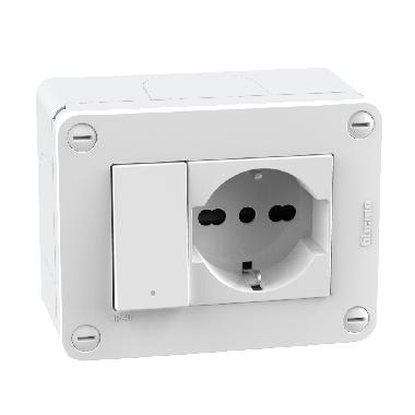 MATIXGO - SCATOLA IP40 + INT + P40 3M W - BTICINO 28403W2 - BTICINO 28403W2 product photo Photo 02 3XL