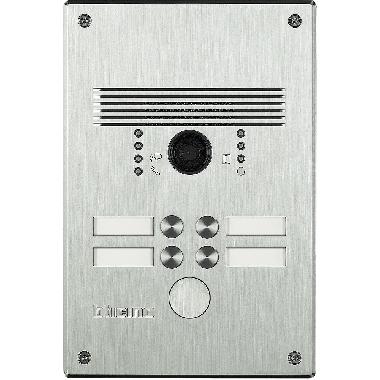 PULSANTIERA ANTIVANDALO 1-4 PB INOX Videocitofono a 4 pulsanti - BTICINO 308011 product photo Photo 02 3XL