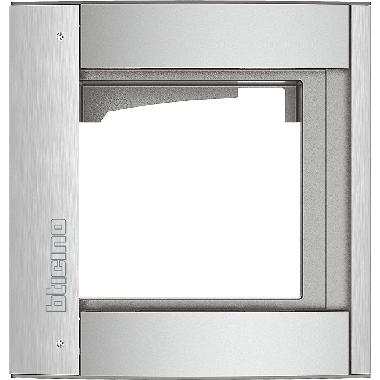 SUPPORTO 1 MODULO ALLUMINIO METALLIZZATO - BTICINO 350211 product photo Photo 02 3XL
