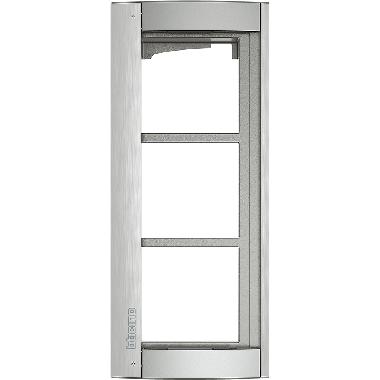 SUPPORTO 3 MODULI ALLUMINIO METALLIZZATO - BTICINO 350231 product photo Photo 02 3XL