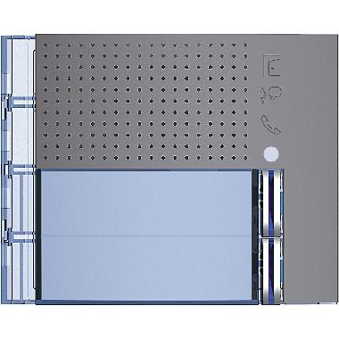 FRONTALE MODULO FONICO EVOLUTO PORTER 2 PULSANTI ALLUMINIO STREET - BTICINO 351123 product photo Photo 02 3XL