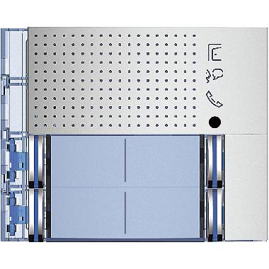 FRONTALE MODULO FONICO EVOLUTO PORTER 4 PULSANTI DOPPIA FILA ALLMETAL - BTICINO 351181 product photo Photo 02 3XL