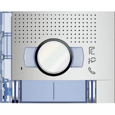 FRONTALE AUDIO VIDEO 2 PULSANTI DOPPIA FILA ALLUMINIO METAL - BTICINO 351221 product photo Photo 01 3XL