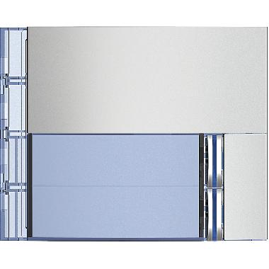 FRONTALE 2 PULSANTI SU COLONNA SINGOLA SFERA NEW FINITURA ALLUMINIO METAL - BTICINO 352021 product photo Photo 02 3XL