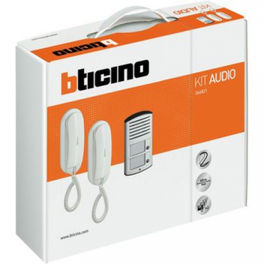 KIT CITOFONO AUDIO BIFAMILIARE 2 FILI SPRINT LINEA 2000 - BTICINO 366821 product photo Photo 01 3XL