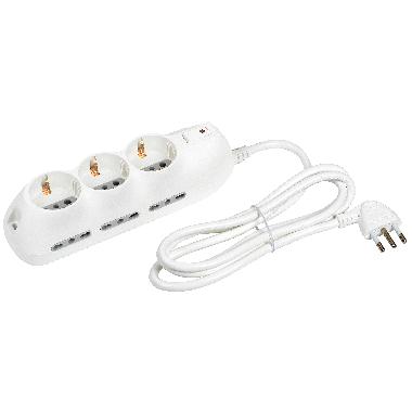 MULTIPRESA SLOT9 6+3 PRESE SPINA 16A+INTERRUTORE BIANCA - BTICINO 3699DB product photo Photo 06 3XL