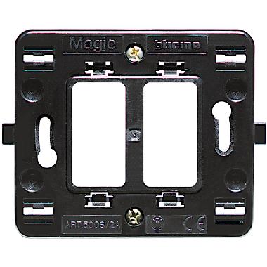 MAGIC - SUPPORTO 2 SEPARATI SCATOLA TONDA - BTICINO 500S/2 product photo Photo 02 3XL