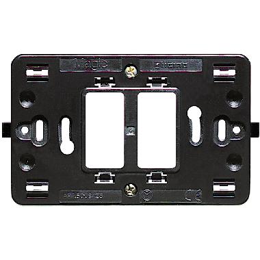 SUPPORTO LARGO 2 POSTO SCATOLA TONDA MAGIC - BTICINO 500S/23 product photo Photo 02 3XL