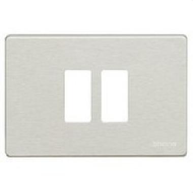 MAGIC - PLACCA 2P SCATOLA TONDA ALLUMINIO - BTICINO 500/23/AL - BTICINO 500/23/AL - BTICINO 500/23/AL product photo Photo 01 3XL