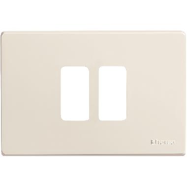 PLACCA 2 POSTI SCATOLA TONDA RESINA MAGIC - BTICINO 500/23/R product photo Photo 02 3XL