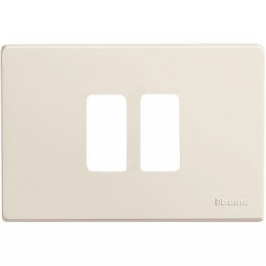 PLACCA 2 POSTI SCATOLA TONDA RESINA MAGIC - BTICINO 500/23/R product photo Photo 01 3XL