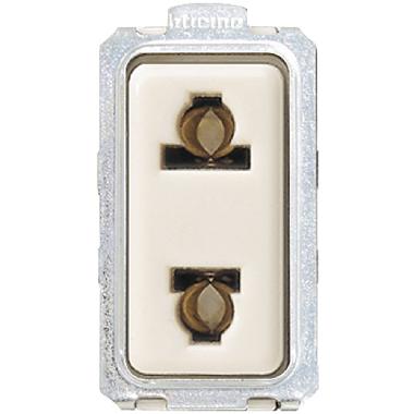 MAGIC - PRESA STD EURO-US 2P 16A RINFORZATA - BTICINO 5025R - BTICINO 5025R product photo Photo 02 3XL