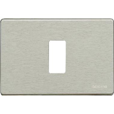 PLACCA 1 POSTO ALLUMINIO MAGIC - BTICINO 503/1/AL product photo Photo 02 3XL