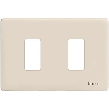 PLACCA 2 POSTI RESINA AVORIO MAGIC - BTICINO 503/2/R product photo Photo 02 3XL